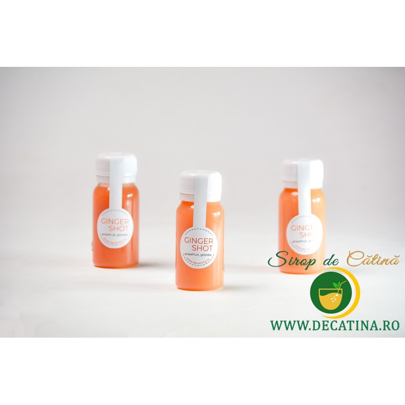 Pachet 3 x Shot de ghimbir cu grapefruit – Revigorare naturală la fiecare înghițitură!