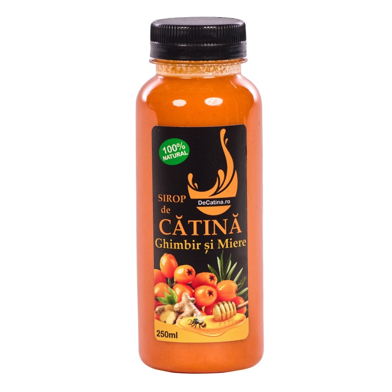 250 ml Sirop de catina cu miere si ghimbir